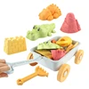 Todder Beach Toy Sand Gadgets for Kids Sand Shovel Bucket Watering Pot Vehicle Colorful Trolley Baby Birthday Gifts 2