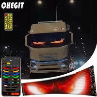 Demon Eyes Car LED Logo APP LED Matrix Pixel Panel Night Light DIY Programmable Flexible LED Display for Car Truck Accessories 1