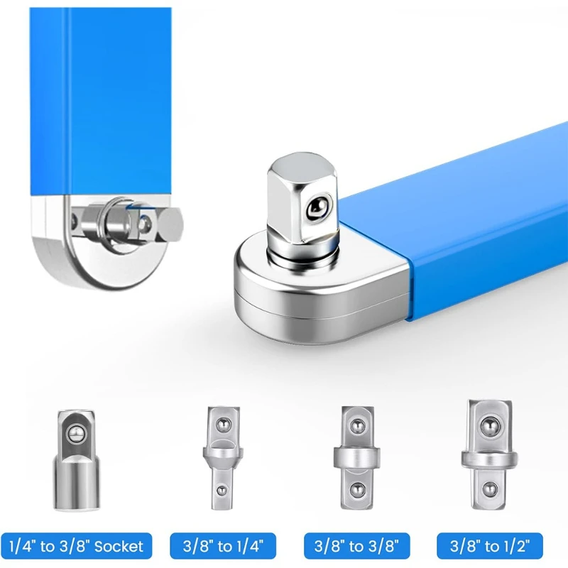 Multi-functional Offset Extension Ratchet Wrench for Small Place 2 in 1 Impact Ready Offset Extension Wrench Set Car Repair Tool