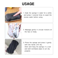 Natural Konjac Soft Bath Scrubber Body Scrub Sponge Body Exfoliating Scrub Skin Cleaner Dead Skin Remove Scrub Exfoliator 2