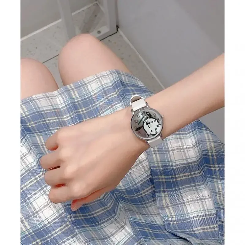 MINISO Sanrio Children Watches Hello Kitty Melody Cinnamoroll Watches Kuromi Pochacco Pompompurin Wrist Watch Kids Gifts 3