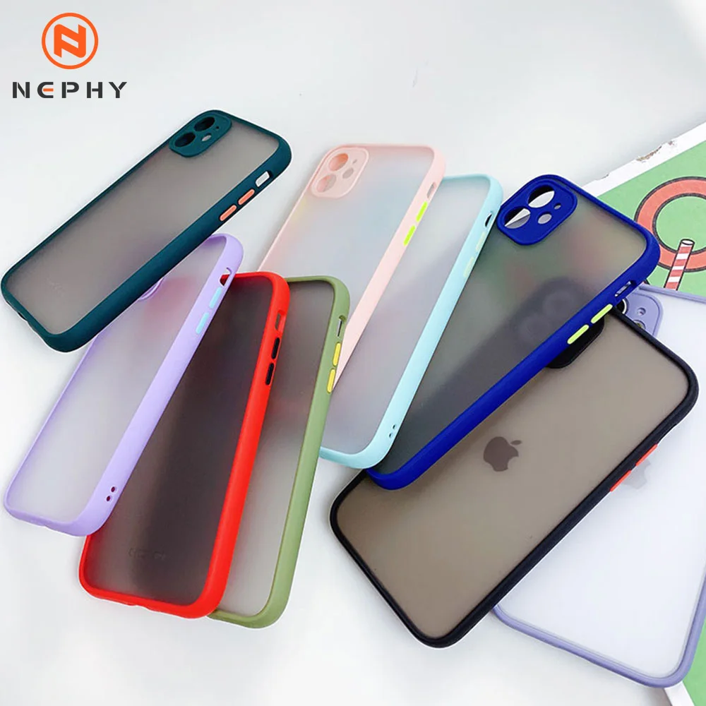 Luxury Matte Armor Case - Silicone Bumper with Hard Plastic Shell