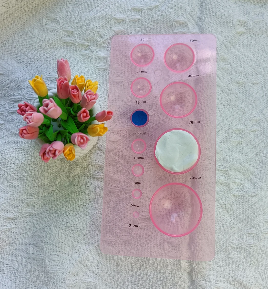 Polymer Clay Tools Clay Sculpting Tools Clay Craft Tool Ultra light clay Flowers colour modulation Measure taking device Semicircle DIY Quilling Paper Deluxe Quilled Create Tool