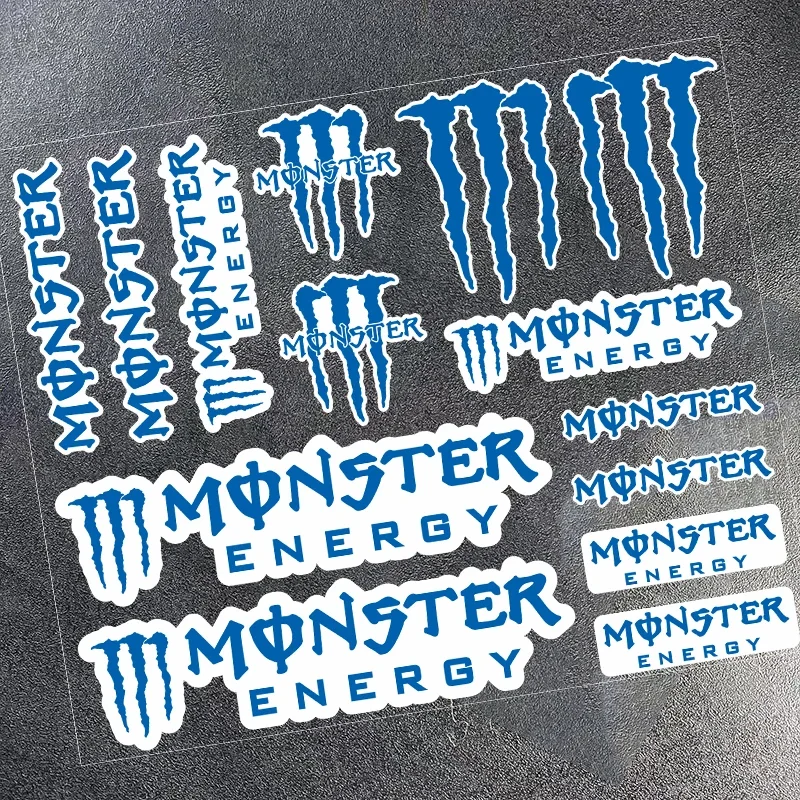 강력한 접착력과 내구성, 반사기능으로 안전운전을 지원하는 Monster Energy 사이드 스트립 스티커
