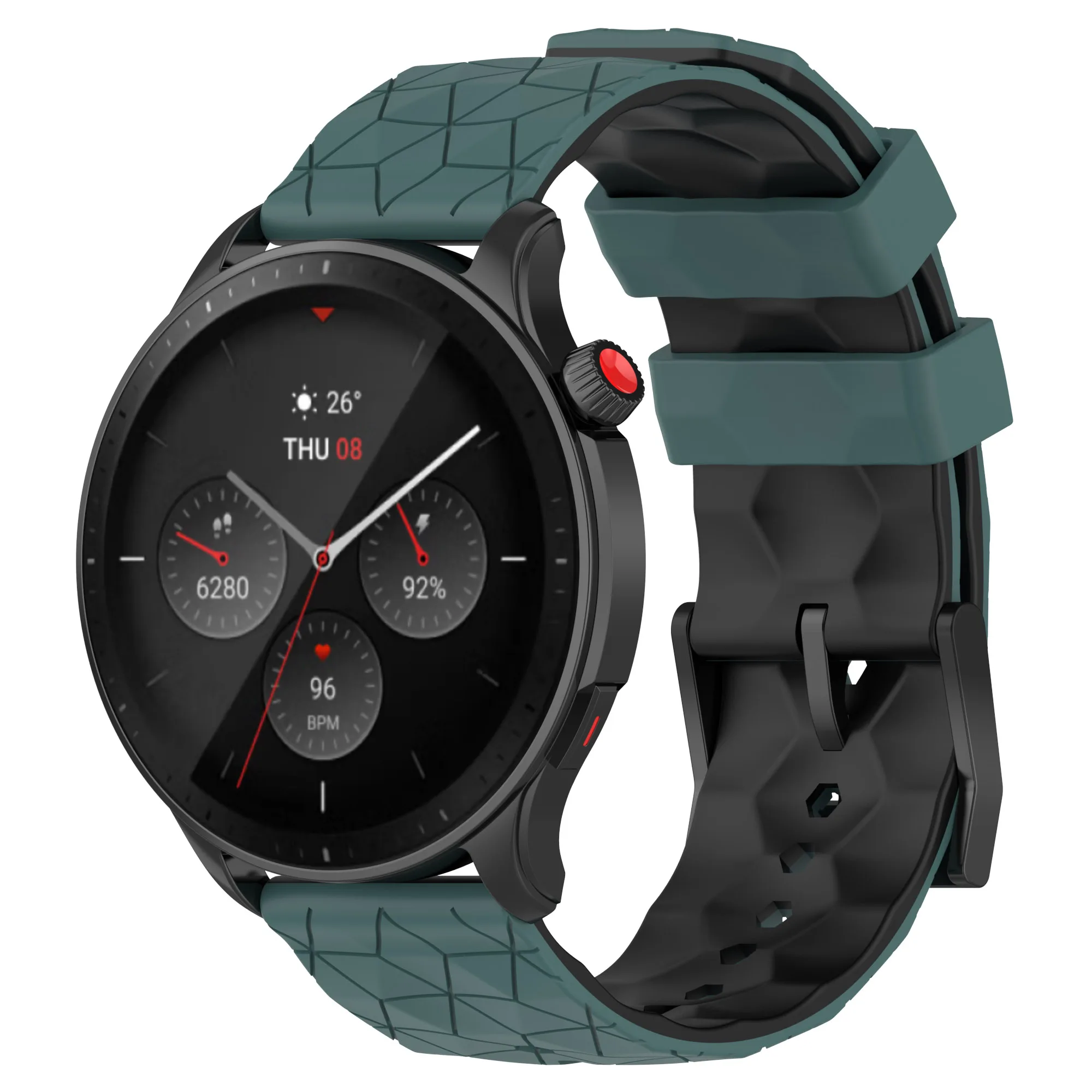 Silicone Sport Watchband – 20/22mm Replacement Strap