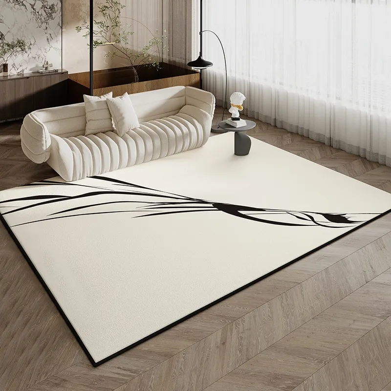 Abstract Black White Striped Rug Art Luxury Decorative Carpet Soft Large Size Living Room Carpets Machine Washable Bedroom Rugs 5