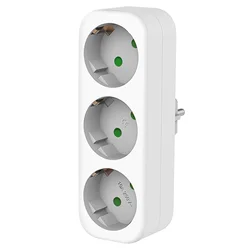European Standard 3 - Outlet Power Adapter - White