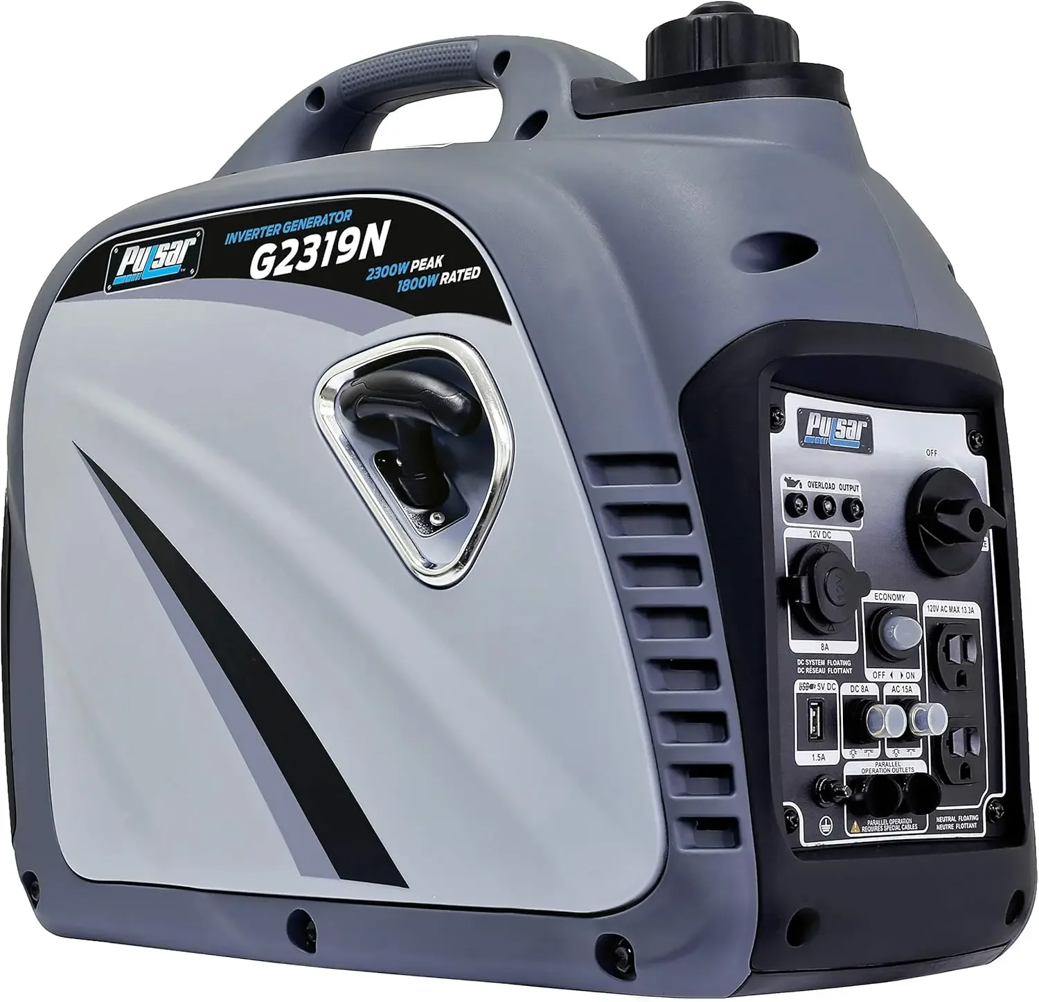 2300W Portable Gas Inverter Generator USB Outlet Quiet Power