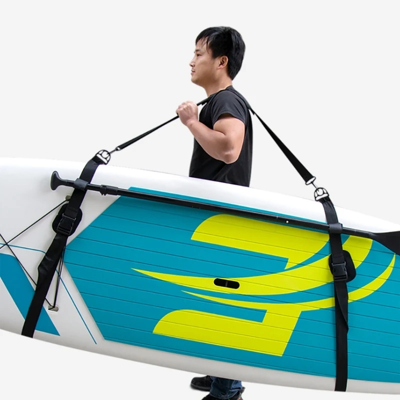 Stand Up Paddleboard Surfboard Surfs Paddle Wakeboard Shoulder Strap Adjustable Surfboard Shoulder Strap Carry 24BD