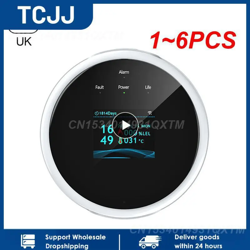 

1~6PCS Tuya WiFi GAS LPG Leak Sensor alarm Fire Security detector APP Control Safety smart home Leakage sensor support smart