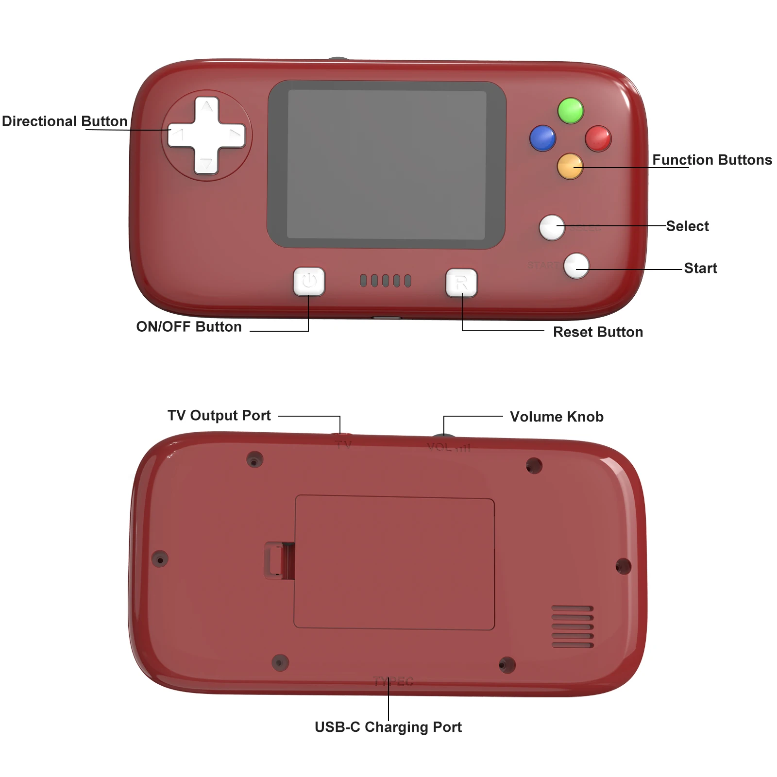 GAMINJA GC76 400 IN 1 Classic Games Handheld Pocket Game