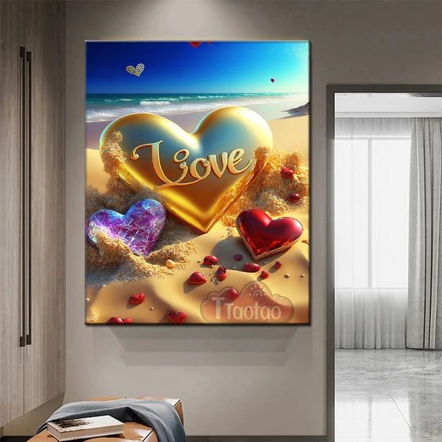 Diamond Painting Set for Adult, Heart Shaped Painting, Art, Full Circular  Craft Canvas, Home Wall Decoration, 5D - AliExpress