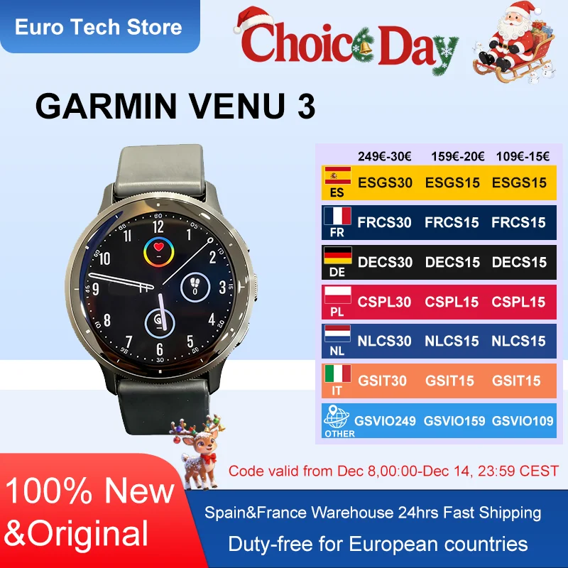 Garmin Venu 3 45mm smartwatch z EU za $336.64 / ~1251zł