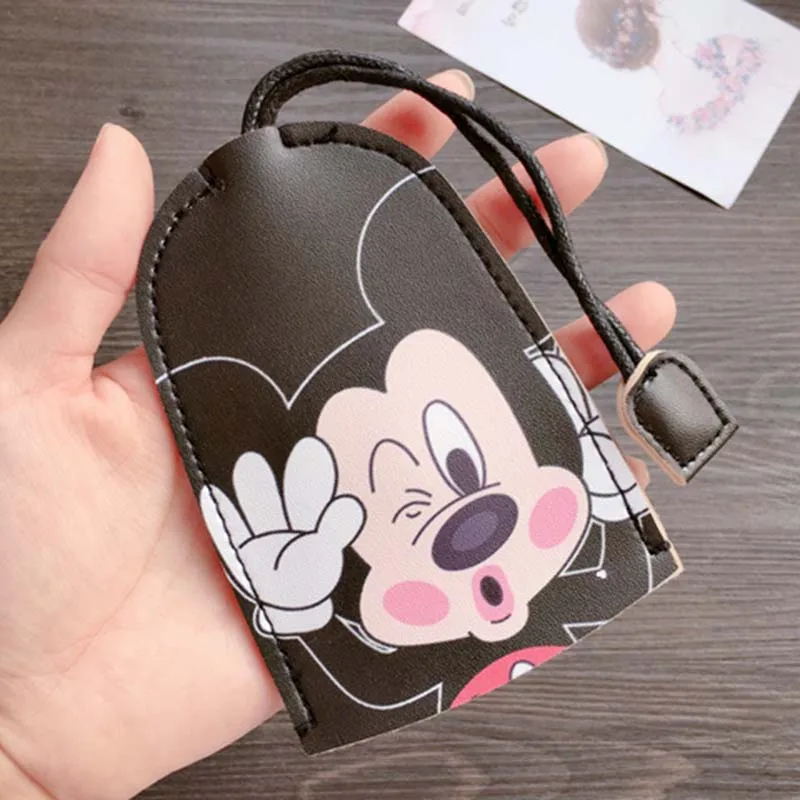 Disney Lilo Stitch Unisex Pull Type Key Bag PU Leather Key Wallets Housekeepers Car Holder Leather Keychain Pouch key case key holder key organizer key purse