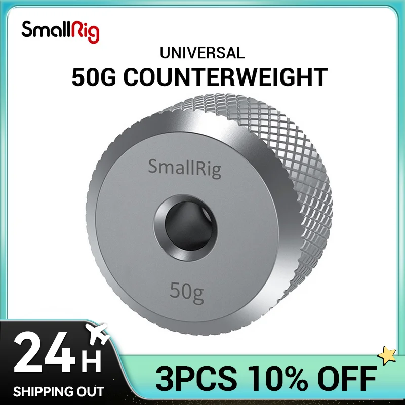 Contrappeso Smallrig (50G) Per Stabilizzatori Cardanici Dji Rs 2/Rsc 2/Rs3/Rs3 Pro Per Zhiyun-Tech 1/4 Thread Per Bilanciamento Video 2459