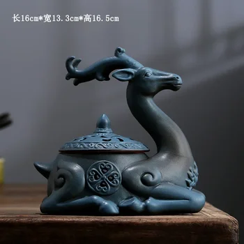Nordic Incense Burner Deer Arabia Muslim Incense Burner Home Decor Ornameents Christmas Gifts Ceramic Mosquito Coil Holder