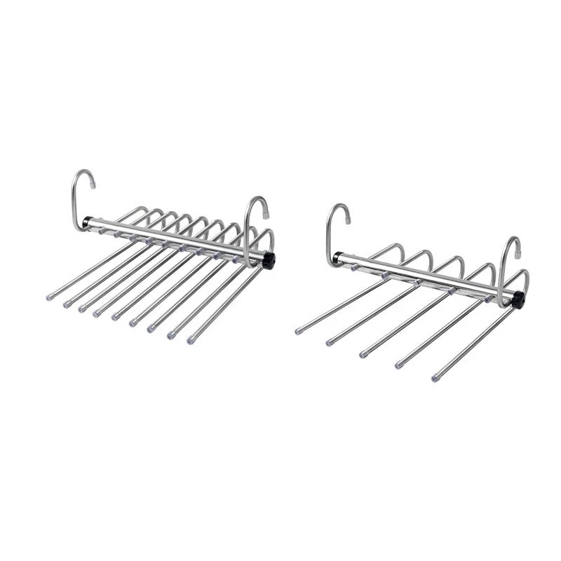 

Складные вешалки для брюк из нержавеющей стали, компактная вешалка для одежды, органайзер для гардероба, джинсов, брюк, шарфов