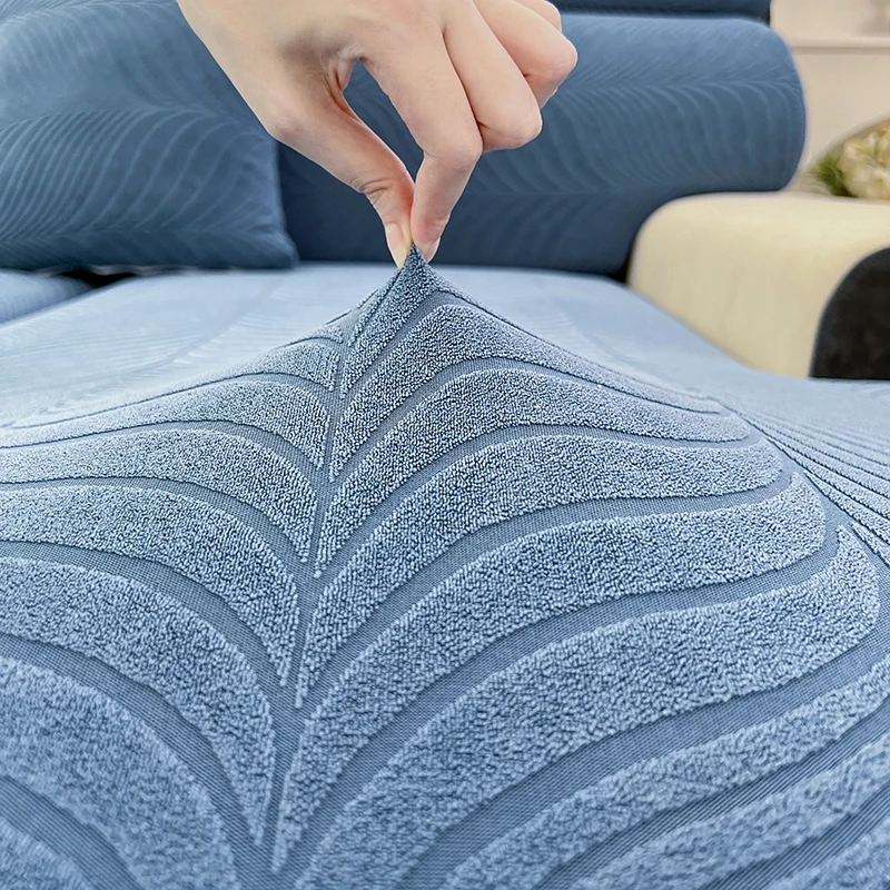 waterproof sofa cushion cover，sofa seat protector，jacquard sofa covers for living room,couch back cushion covers chaselong cover 3