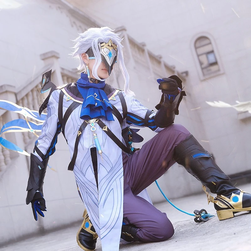 Hot Game Genshin Impact Fatui The Doctor Ii Dotore Cosplay Costume Men Cool Cos Clothes Party Comic-Con Suit Set Completo Stock