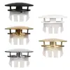 Round Sink Overflow Covers Copper double layer Wash Basin Overflow Ring Plug Replacement Sink Hole Cover Kitchen Bathroom 5