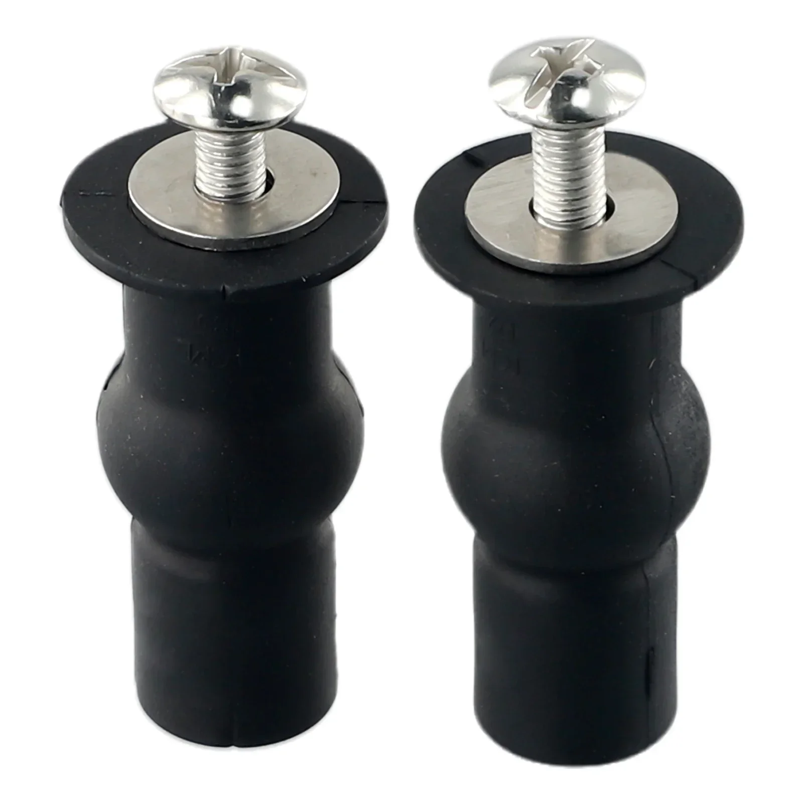 Toilet Seat Accessories 2pcs Toilet Seat Screws Nut Cover Lid Top Fixing Blind Hole Fitting Kits With Rubber Bungs Non-rust Washer For Broken Toilet toilet seat accessories