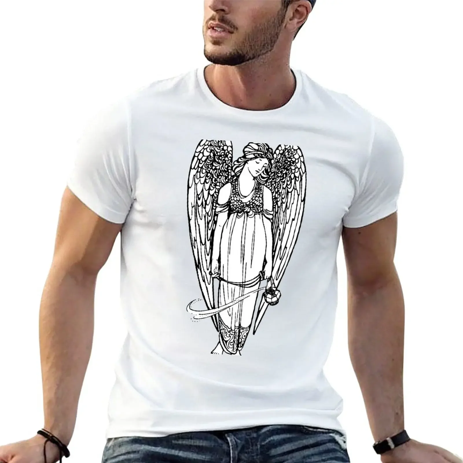 

Female angel. T-Shirt shirts graphic tees sublime Men's cotton t-shirt