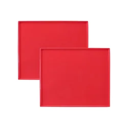 Premium Non - Stick Silicone Baking Mats with Edges - Easy to Clean, Perfect for Swiss Rolls, Pastries, and Cookies (2PCS - T)