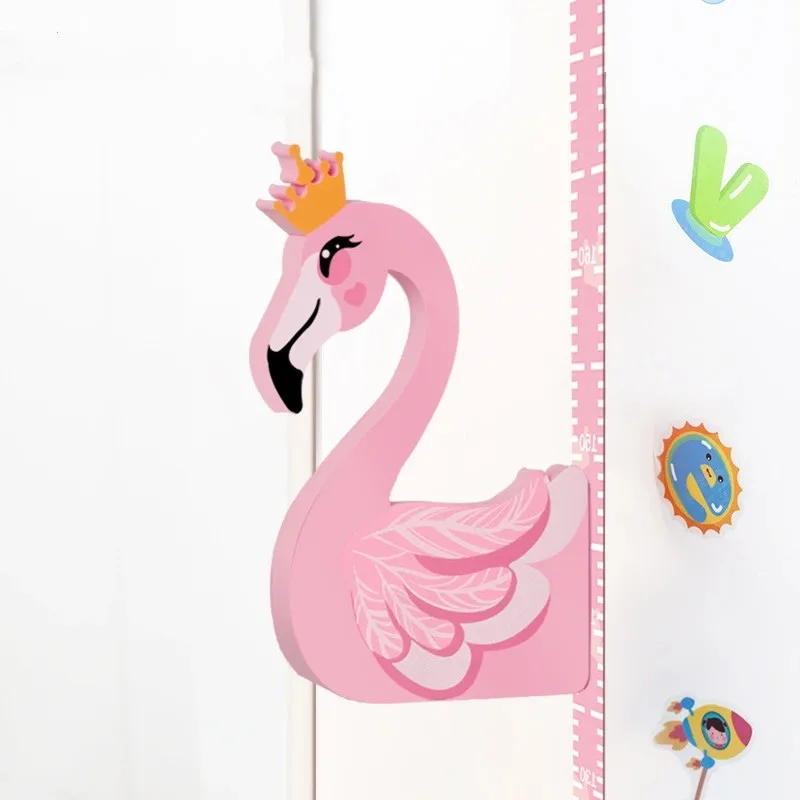 Kids Room Decoration Wall Sticker Baby Height Vertical Measuring Ruler EVA Foam Movable With Magnet For Boys And Girls Gift