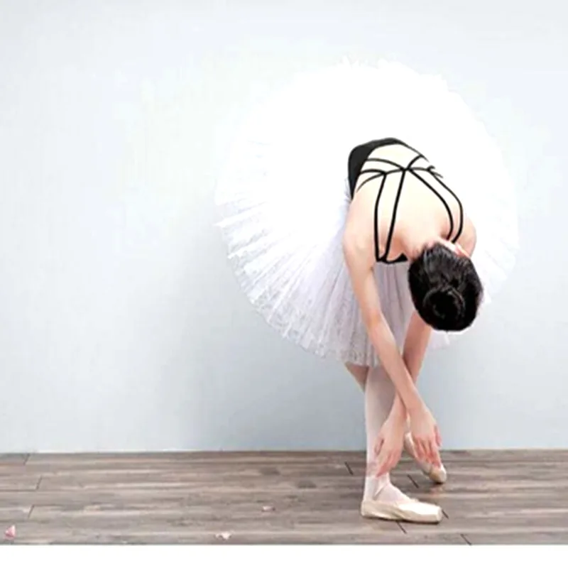 Professional Platter Tutu Black White Red Ballet Dance Costume For Women Tutu Ballet Adult Ballet Dance Skirt With Underwear