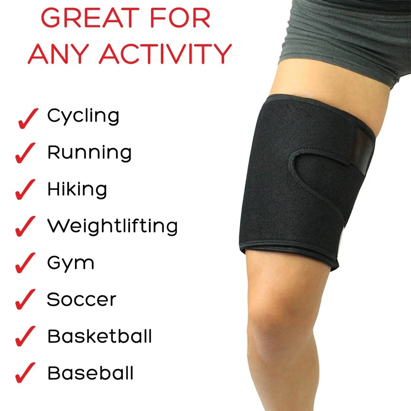 1 PCS Sports Thigh Support Leg Brace Adjustable Compression Thigh Sleeve for Sore Hamstring, Groin & Quad Support Women and Men BEST SELLERS 1 PCS Sports Thigh Support Leg Brace Adjustable Compression Thigh Sleeve for Sore Hamstring, Groin & Quad Support Women and Men BEST SELLERS