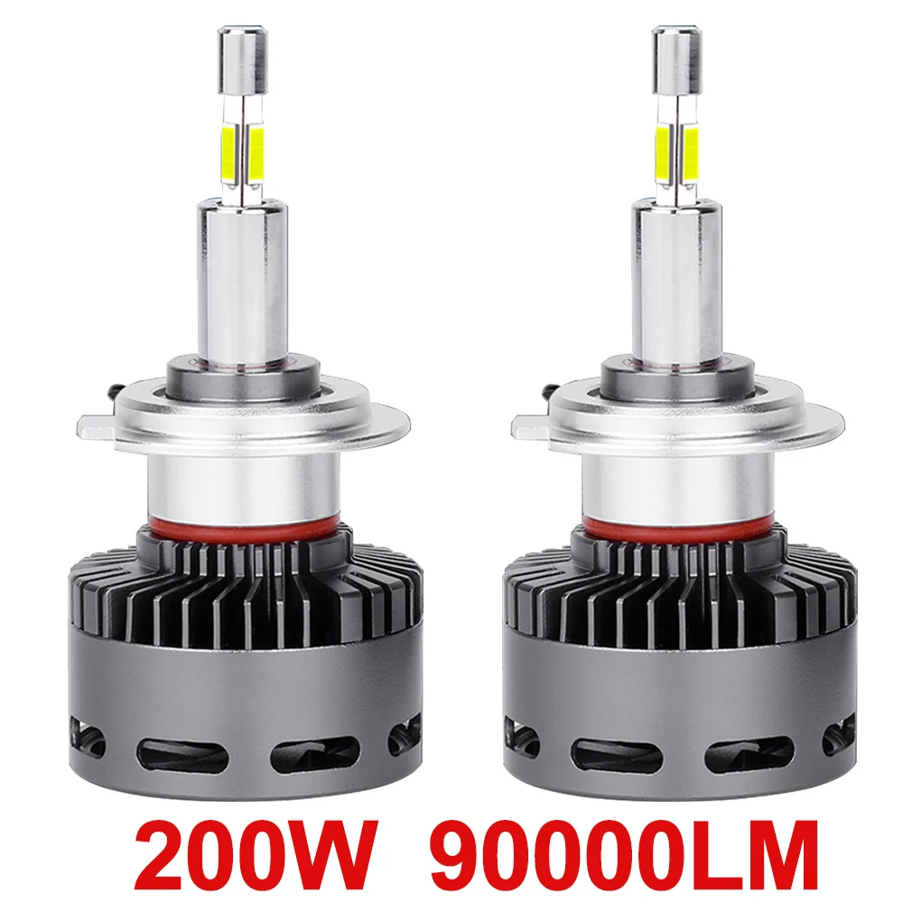 

90000LM 200W H7 Led Canbus CSP Car Headlights Bulbs H1 H4 H8 H11 9005 HB3 9006 HB4 9012 HIR2 Turbo Lamp Mini Lamp Automobiles