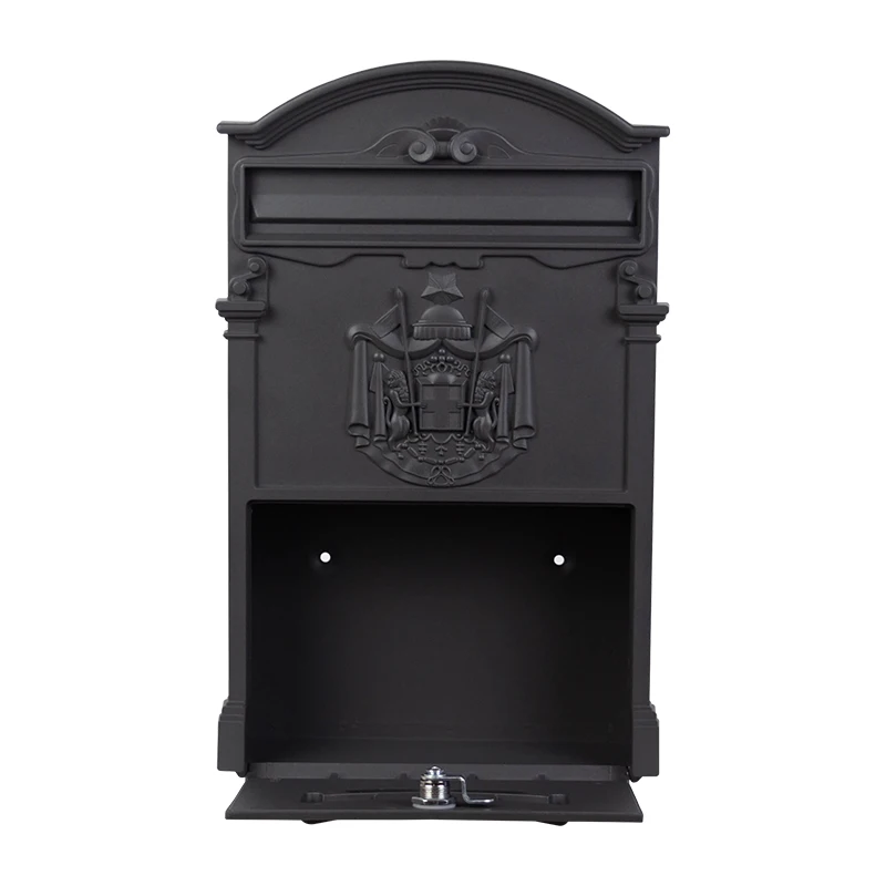 Wall Mounted Mailbox Large Capacity Lockable Vintage Metal For Home Decor
