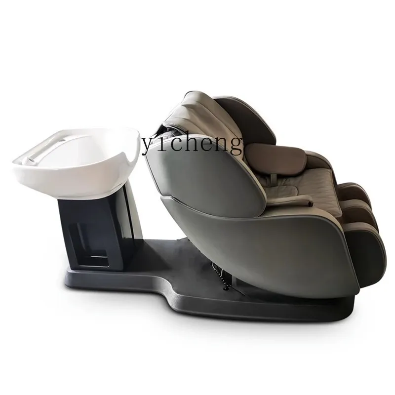 

Zc Intelligent Electric Massage Flushing Bed Multi-Function Rotating Put down Integrated Head Therapy Shampoo Chair