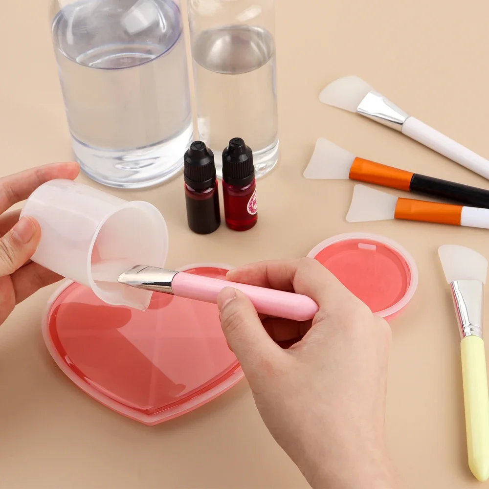 Silicone Craft Brushes 4~6 Pcs/set for Applying Epoxy Resin Spatula Mixed Media Spreading Craft Tools