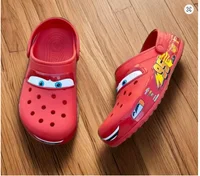 Sandales pour enfants voitures de bande dessinée chaussures de grotte pour enfants dessin animé EVA respirant garçons et filles chaussures de plage en plein air antidérapantes 4