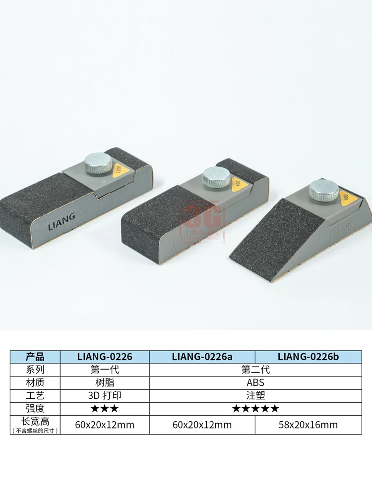 LIANG Model Renovation Tool Non adhesive Grinding Board Sandpaper Clamping Sander 0226 4
