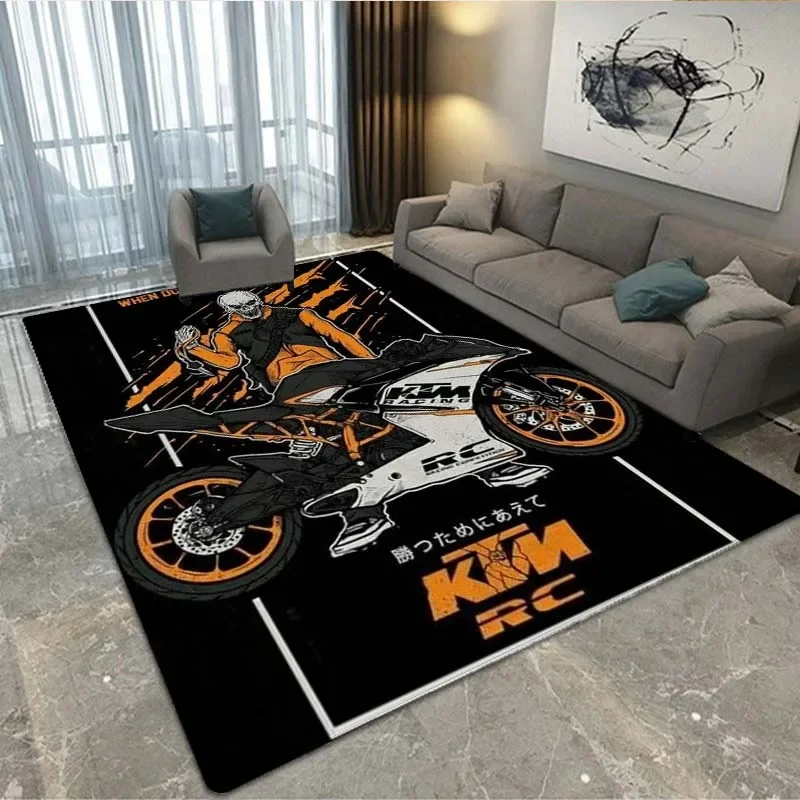 

3D Printing K-ktm Fashion Rug Motorcycle series Decorate Carpet Applicable To The Living Room Bedroom Corridor Non-slip Mat