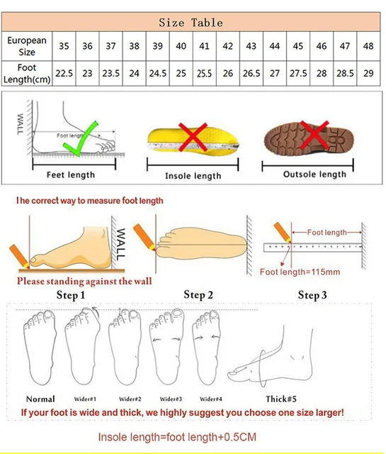 Lunghezza Piede 42 Scarpe Taglia Americana Lunghezza Piede 44