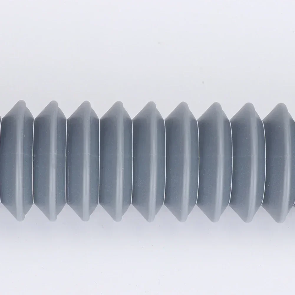 1pc Low Profile Trap Flexible Bathtub Shower Drain Pipe Gray ABS Flat Tub Free Standing Tub Drain For Bath Bathtub