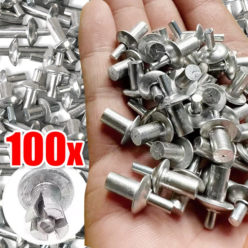 Hammer Drive Expansion Aluminum Nail Head Piercing Rivets Gypsum Board Hollow Wall Expansion Aluminum Nails screws Fasteners