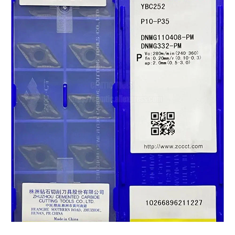 

ZCC DNMG 110408 PM YBC252 YBC251 YBD102 YBD152 DNMG110408-PM инструмент для наружной обточки CNC