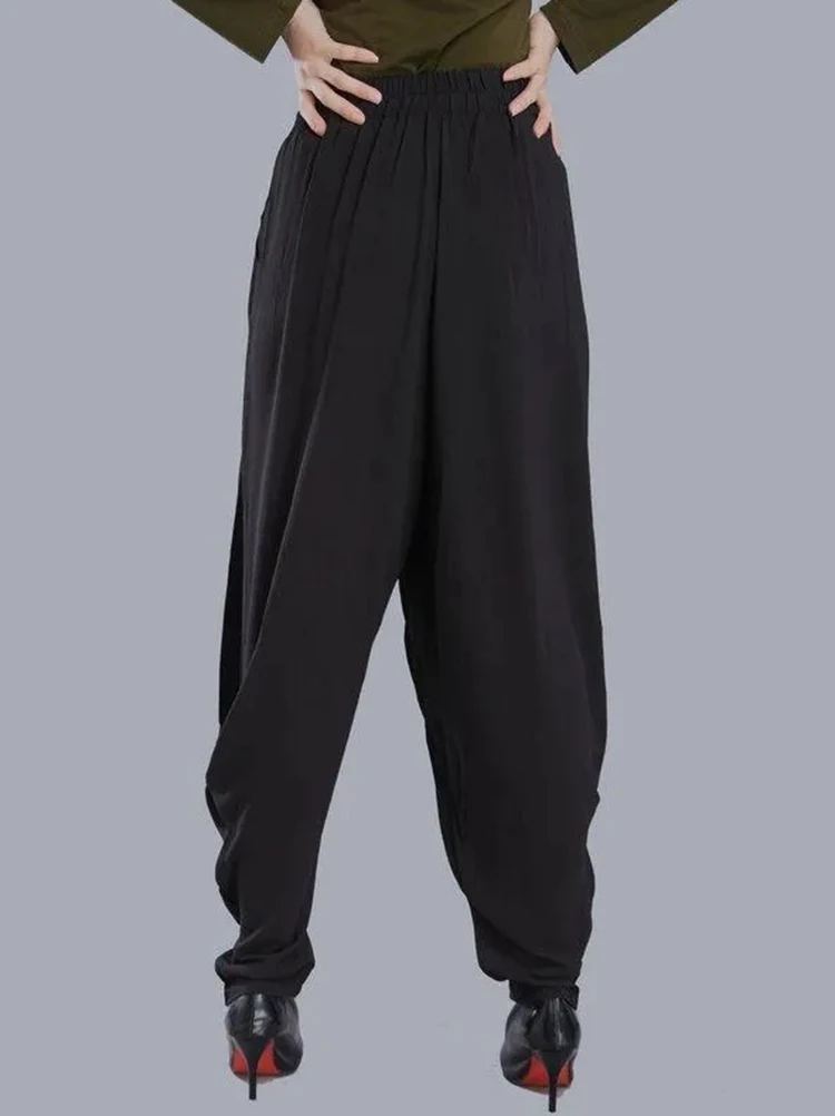 2023 New Mom's Vintage Baggy Harem Pants High Waist Big Size Trousers Casual Bloomers Pantalones Women Elegant Fashion Sweatpant