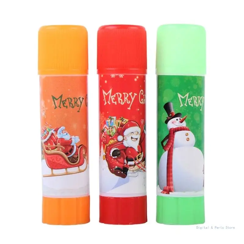 

M17F рождественские клеи-карандаши, школьные твердые клеи, быстросохнущий клей, легко носить с собой для изготовления карточек