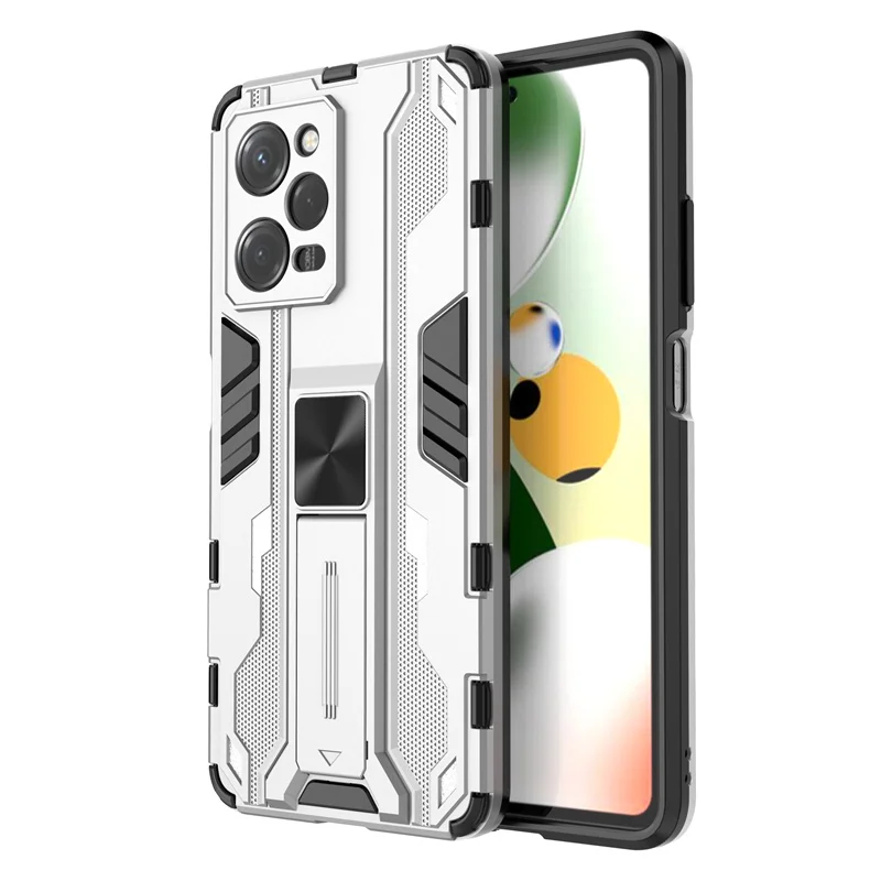 Shockproof Armor Phone Case with Car Magnetic Holder and Stand Back Cover