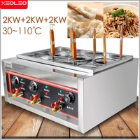 XEOLEO Electric Noodle Maker Pasta Cooker 6 Baskets Cooking Flour/Dumpling Machine Commercial Stainless steel Boiler for Kitchen 1