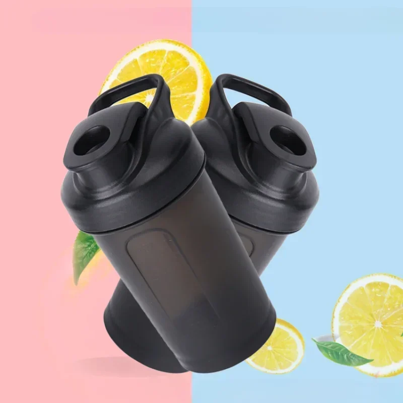 300ml Portable Protein Powder Shaker Bottle Leak Proof Water Bottle for Gym Outdoor Fitness Training Sport Mixing Cup with Scale