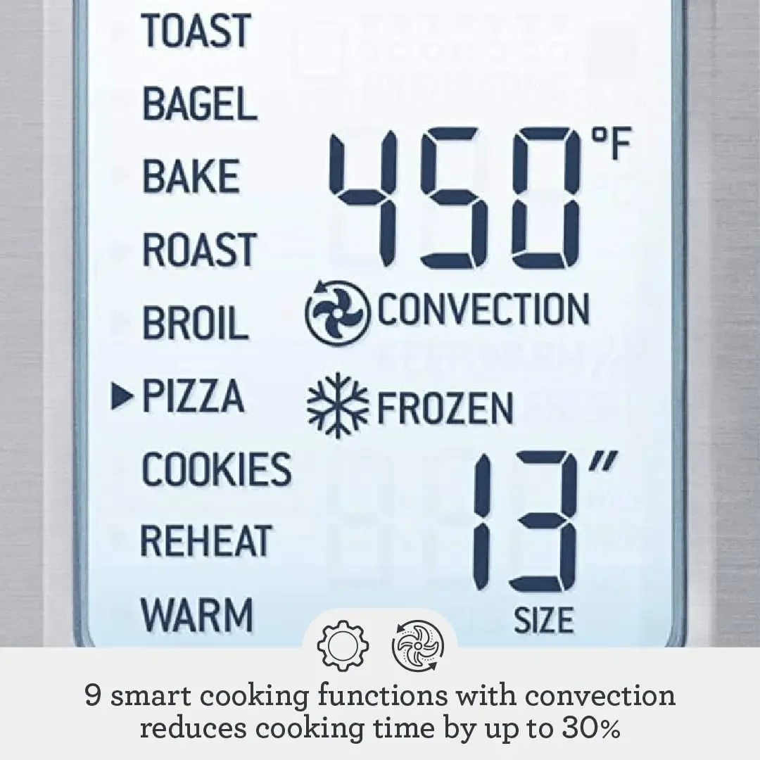 the Smart Oven®, Convection Toaster Oven, Small Electric Countertop Oven, BOV800XL, Brushed Stainless Steel 4