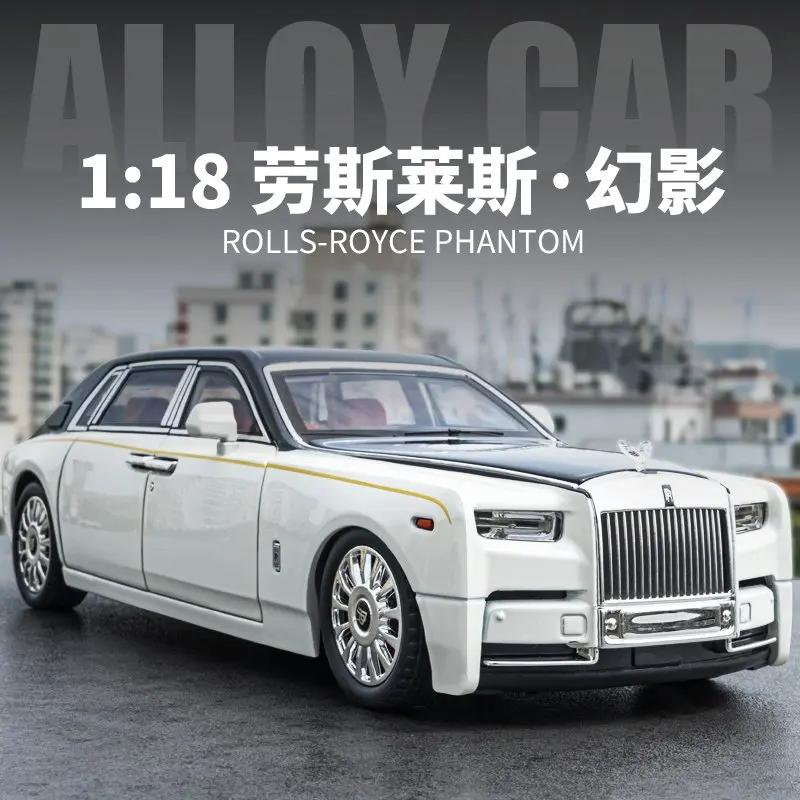 1:18 Rolls Royce Phantom Starlight Headliner Lega Model Car Toy Diecast Casting Sound And Light Car Toys For Children Vehicle