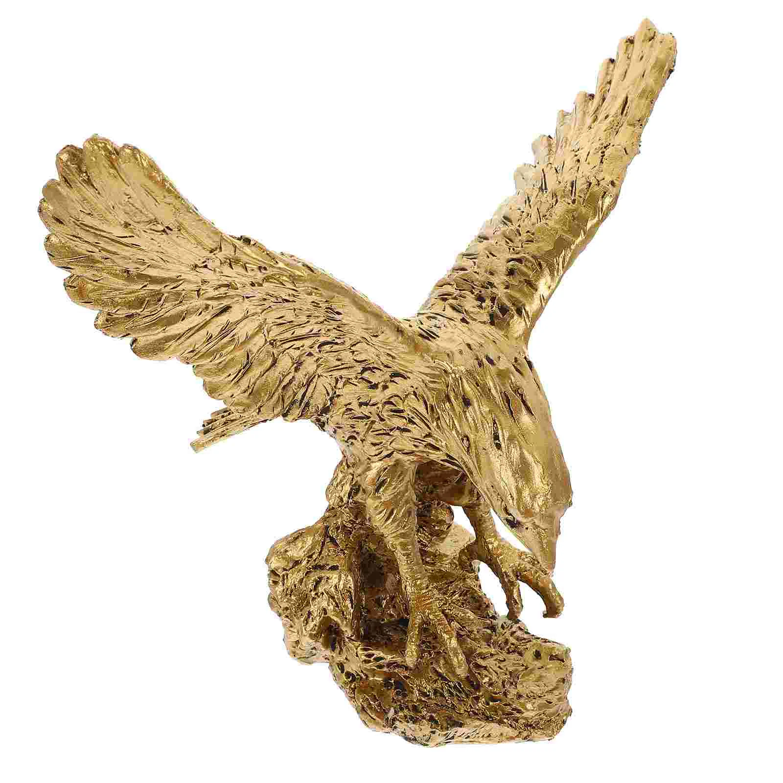 

Bird Decorations for Office Desktop Animal Ornament Eagle Sculpture Tabletop Resin Figurines Vintage