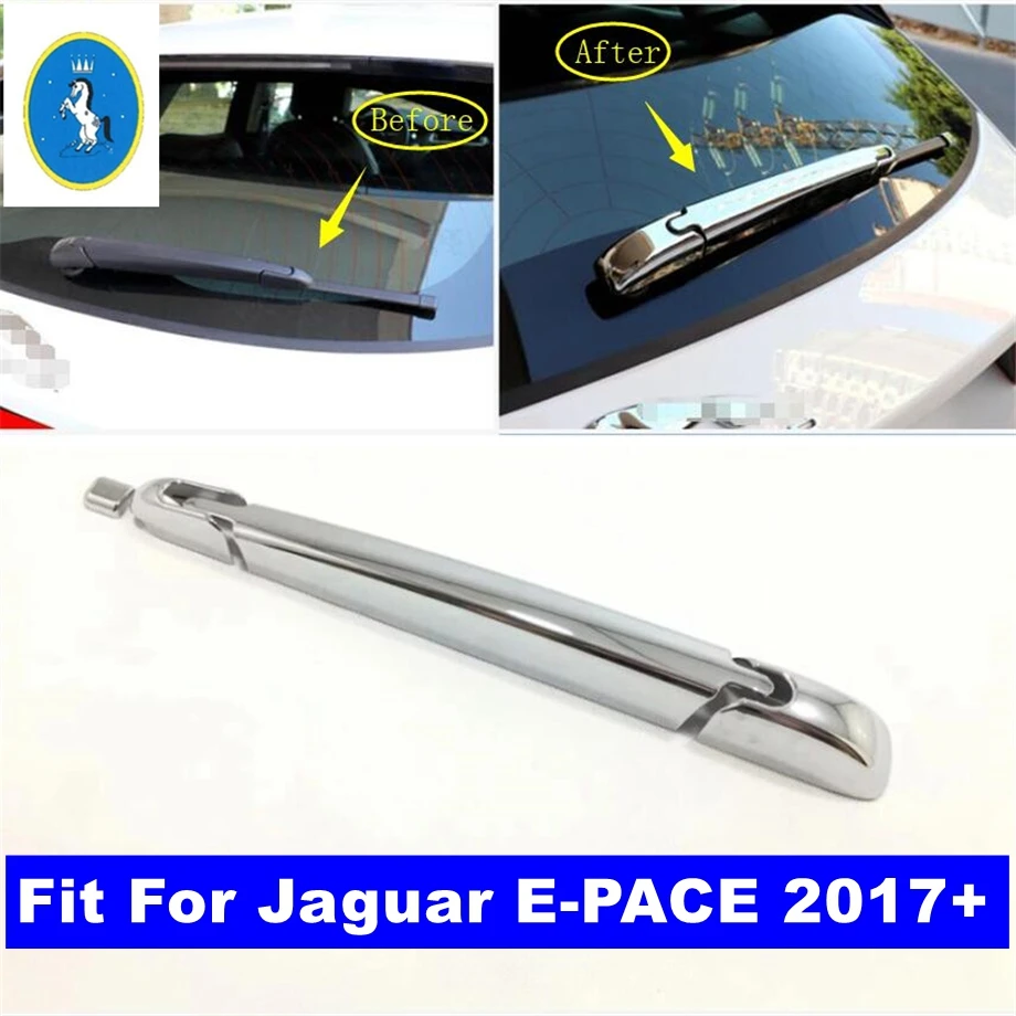 

Rear Window Windscreen Wiper Frame Protection Kit Cover Trim Fit For Jaguar E-PACE 2017 - 2023 Bright Style Auto Accessories